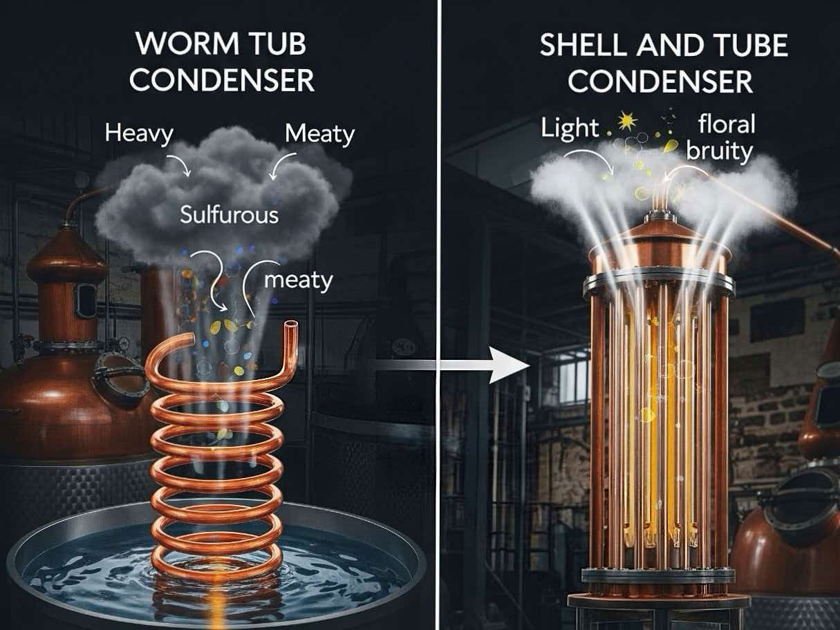 Differences between Worm Tub Condensers and Shell-and-Tube Condensers Differences between Worm Tub Condensers and Shell-and-Tube Condensers